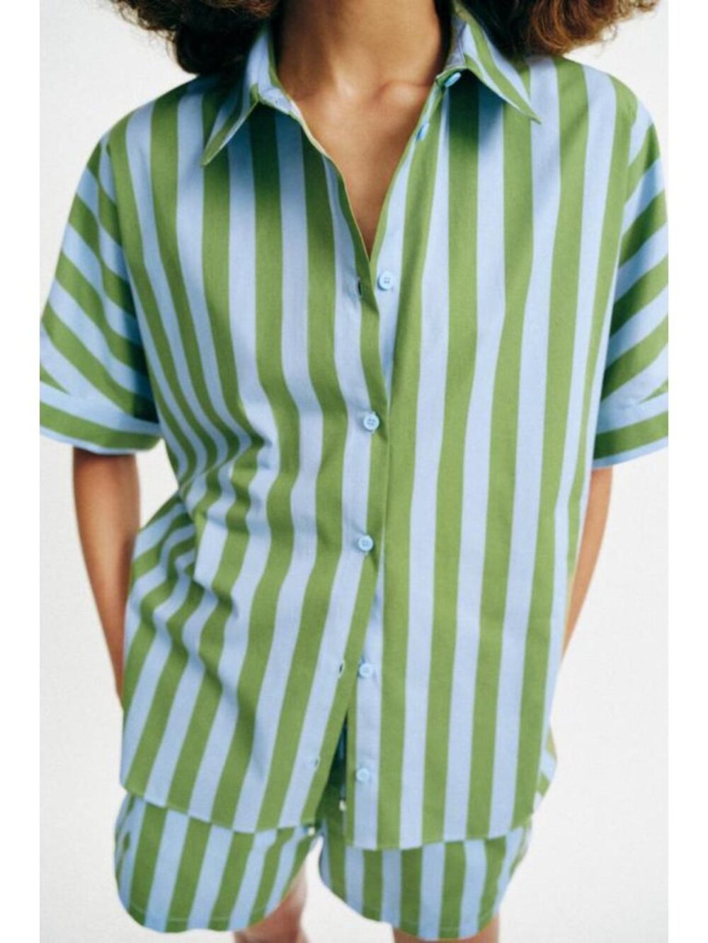 ZARA OVERSIZED STRIPED SHIRT - Picture 4 of 11